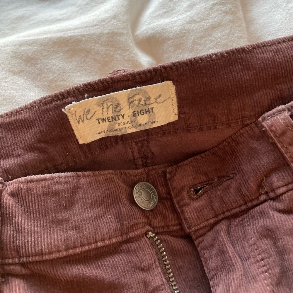 Free people corduroy skinny pants